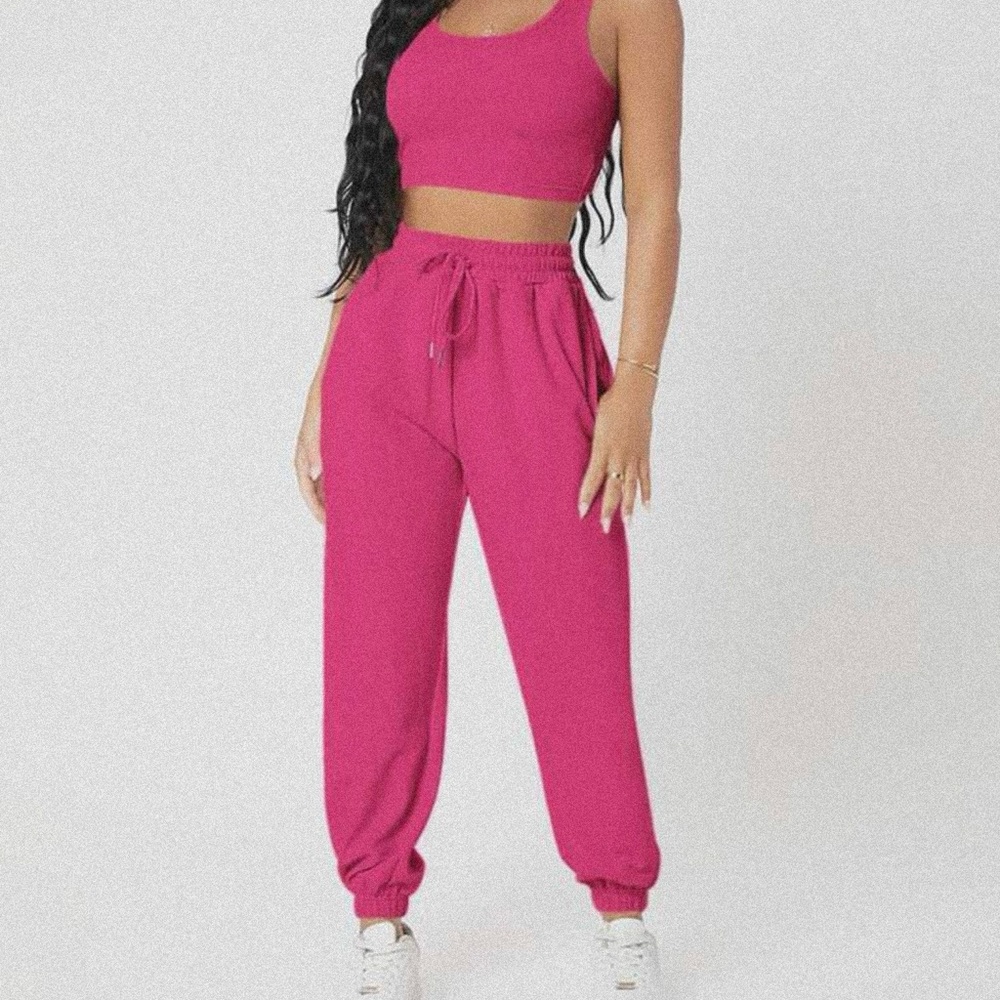 Women's Pink Jogger Pants